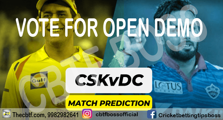 IPL 2021: CSK VS DC PREDICTION WITH CBTF