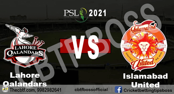 PSL 15th Match Lahore Vs Islamabad Prediction By CBTF